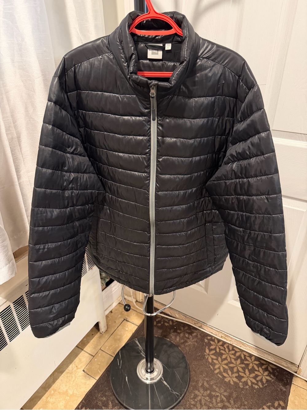 Tag Black Quilted Puffer Jacket